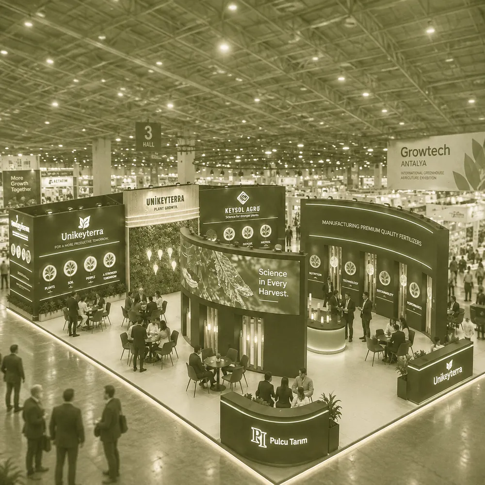 Unikeyterra stand at an international agriculture fair