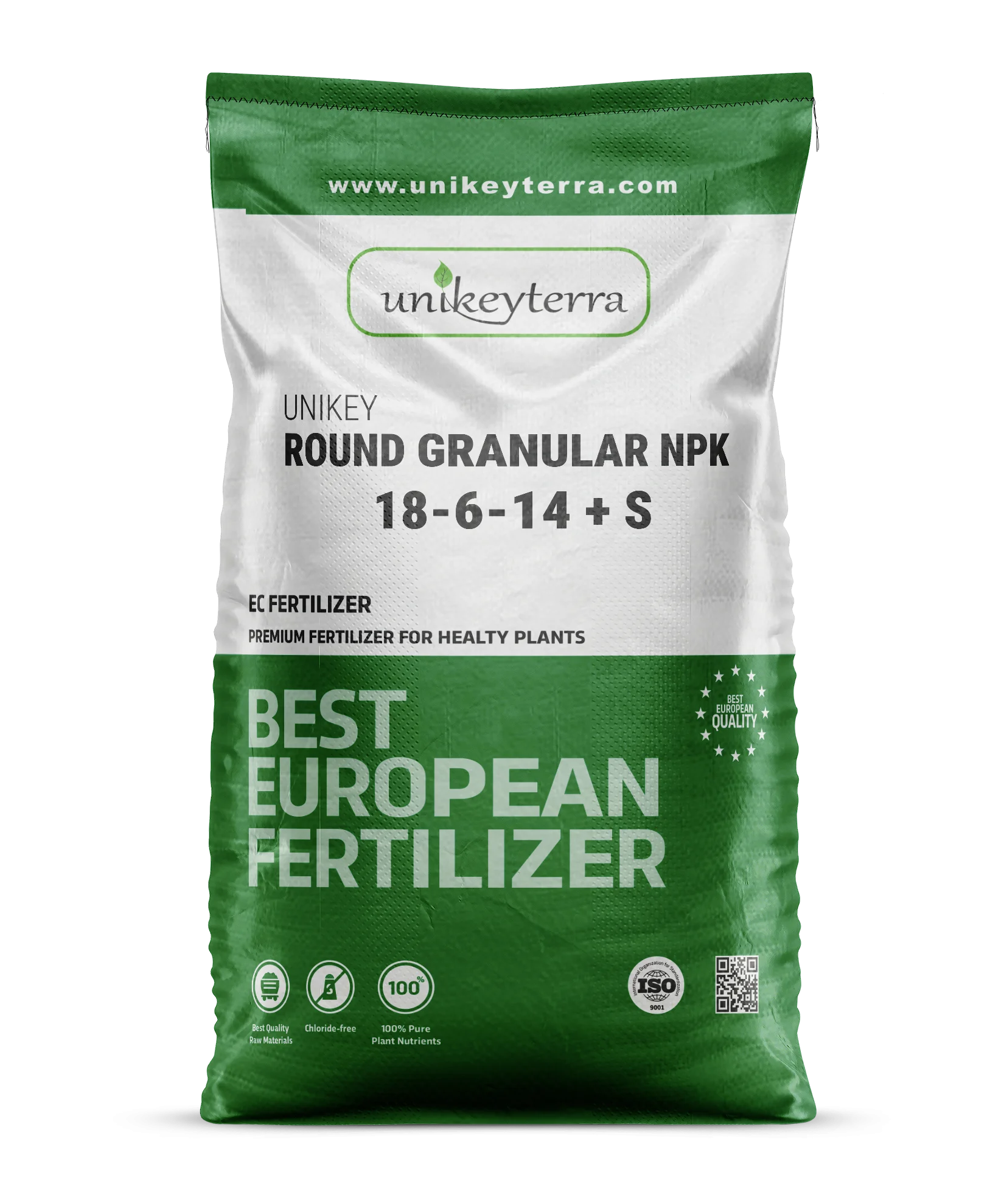  Unikey Round Granular NPK 18-6-14+S Fertilizer